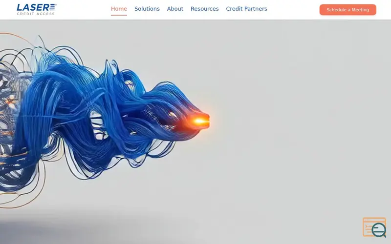 Screenshot of LASER Credit Access, a launch using Salesforce Pardot