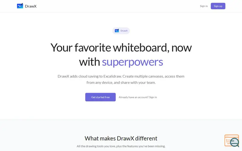 Screenshot of DrawX