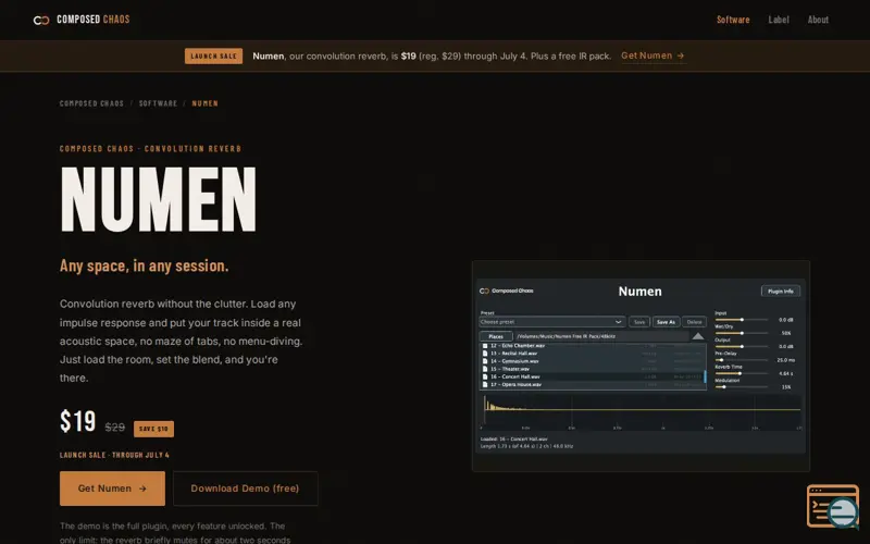 Screenshot of Numen