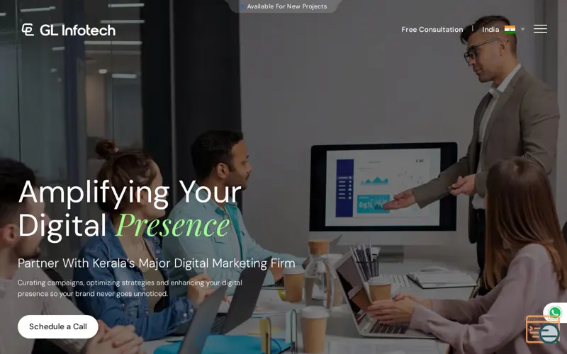 Screenshot of Digital marketing company in kerala