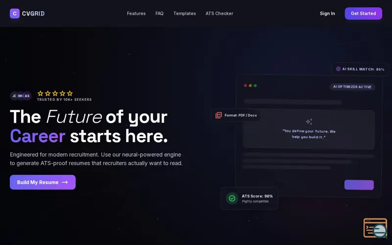 Screenshot of CVGrid