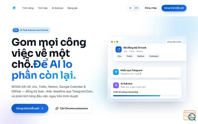 Screenshot of WODA