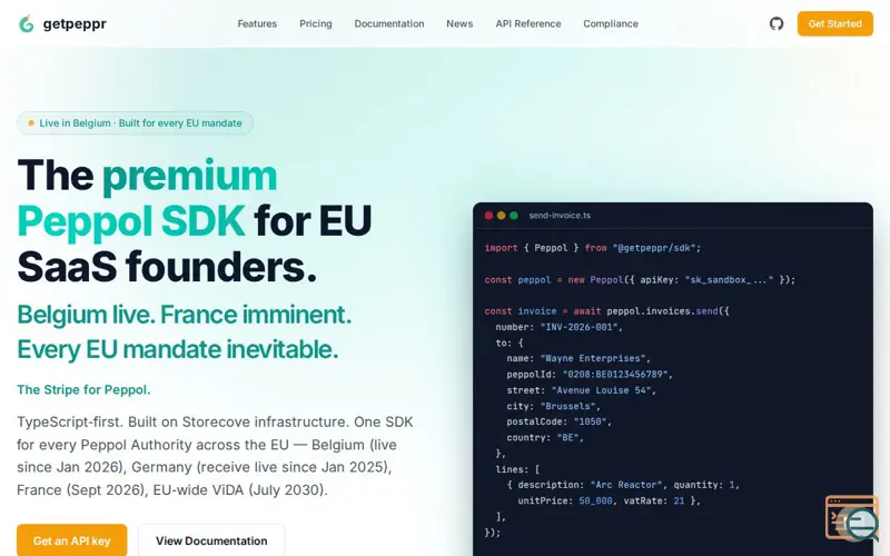 Screenshot of Getpeppr