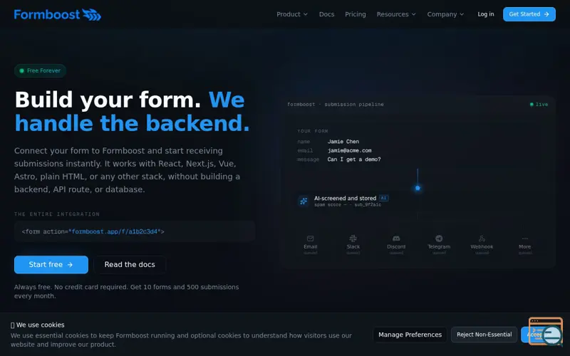 Screenshot of Formboost