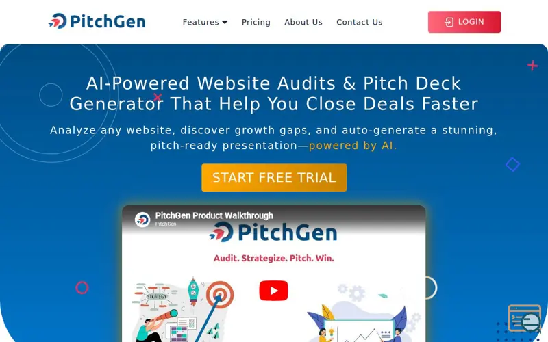 Screenshot of PitchGen