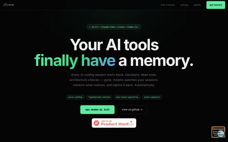 Screenshot of mnemo