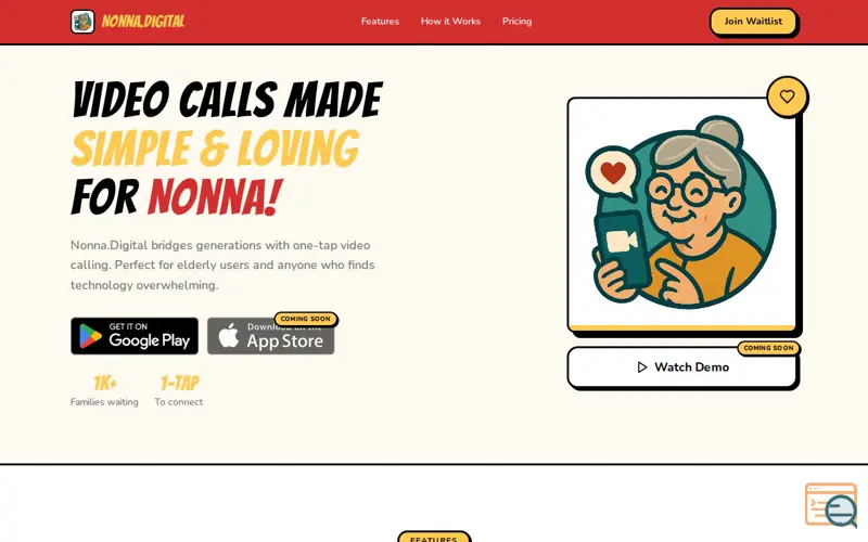 Screenshot of Nonna.Digital