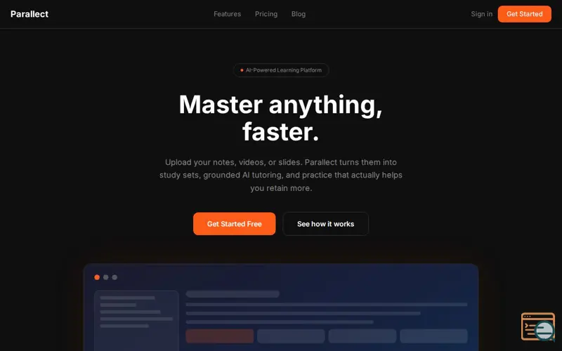 Screenshot of Parallect — Master anything, faster