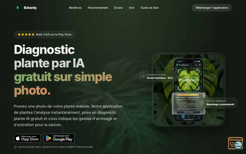 Screenshot of Botaniq