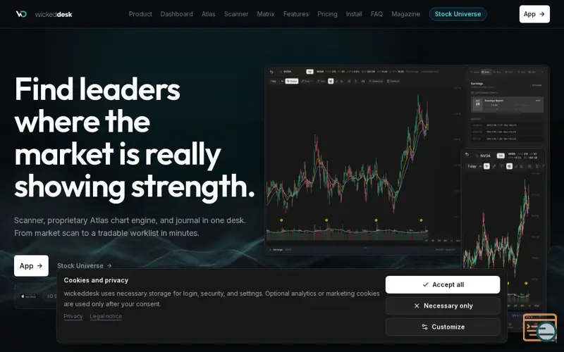 Screenshot of WickedDesk
