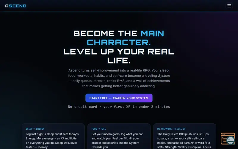 Screenshot of Ascend — Level up your real life