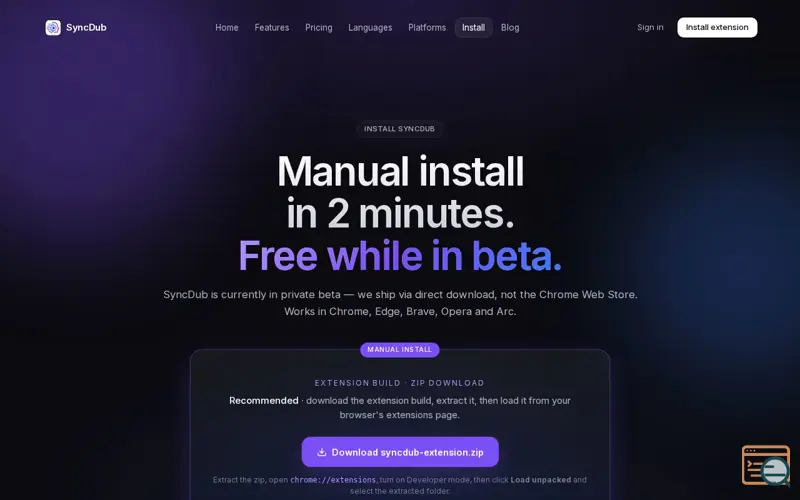 Screenshot of SyncDubAI