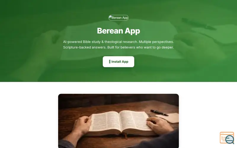 Screenshot of Berean App – AI-Powered Bible Study, 