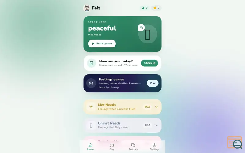 Screenshot of Felt