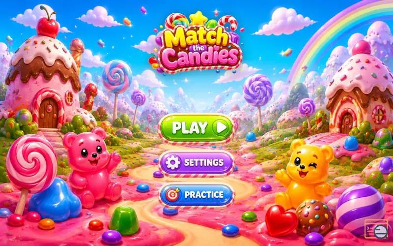 Screenshot of Match the Candies