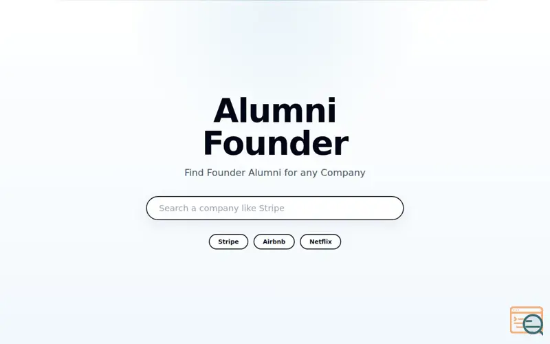 Screenshot of Alumni Founder