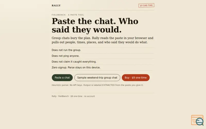 Screenshot of Rally