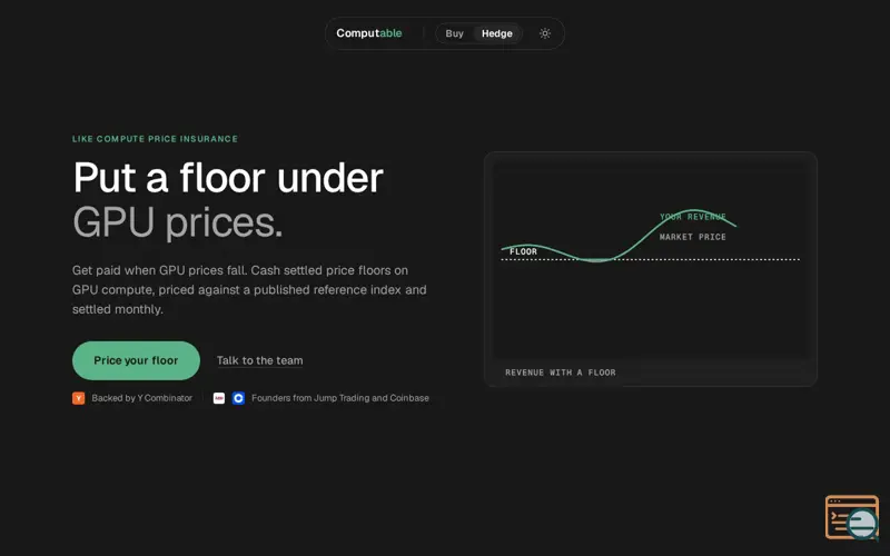 Screenshot of Rate Floor Pricer