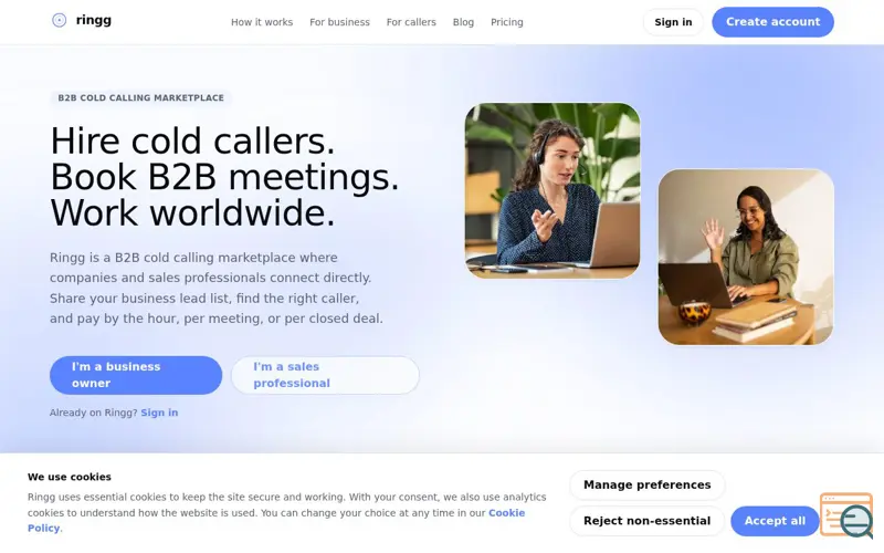 Screenshot of Ringg