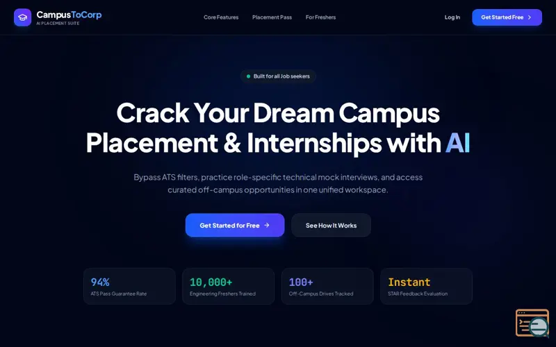 Screenshot of CampusToCorp