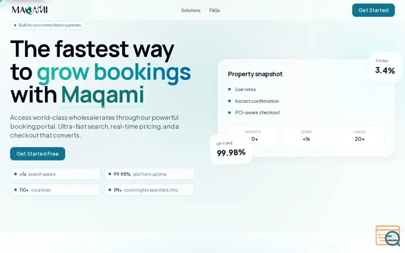 Screenshot of MAQAMI LLC