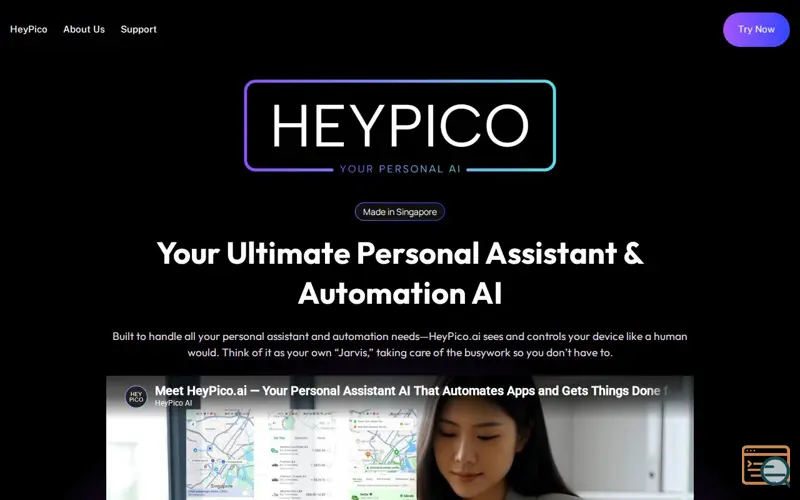 Screenshot of HeyPico.ai