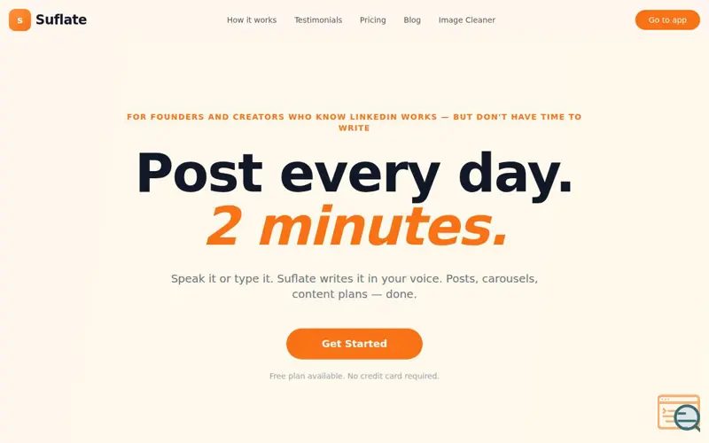 Screenshot of Suflate