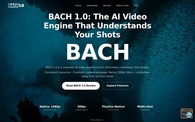 Screenshot of BACH 1.0