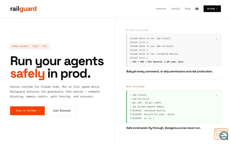 Screenshot of Railguard