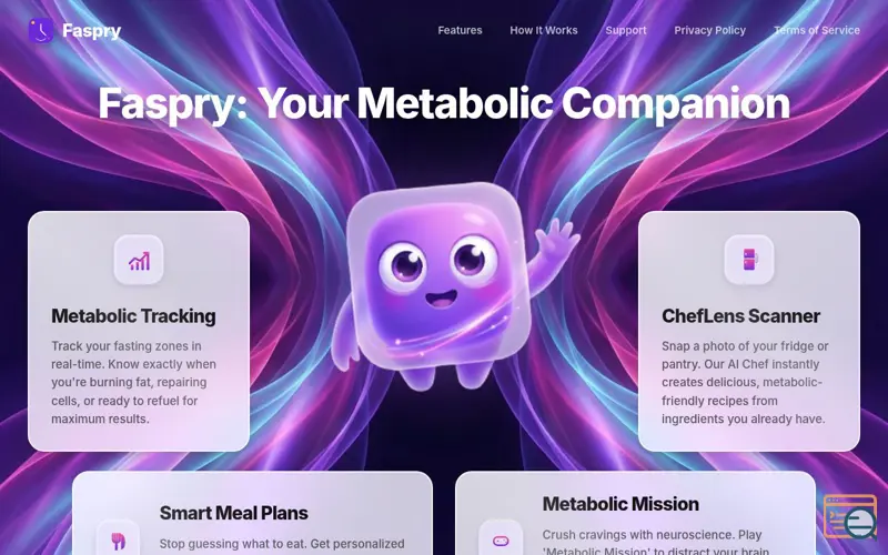 Screenshot of Faspry: Fasting, Recipes, & Wellness