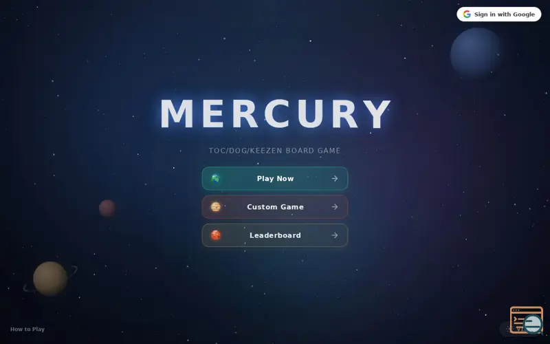Screenshot of Mercury