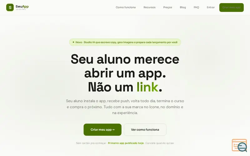 Screenshot of Seu App Digital