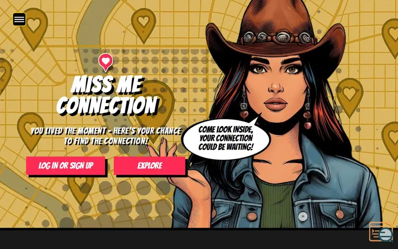 Screenshot of Miss ME Connection app