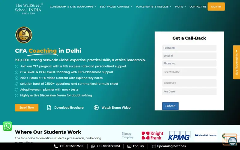 Screenshot of The WallStreet School