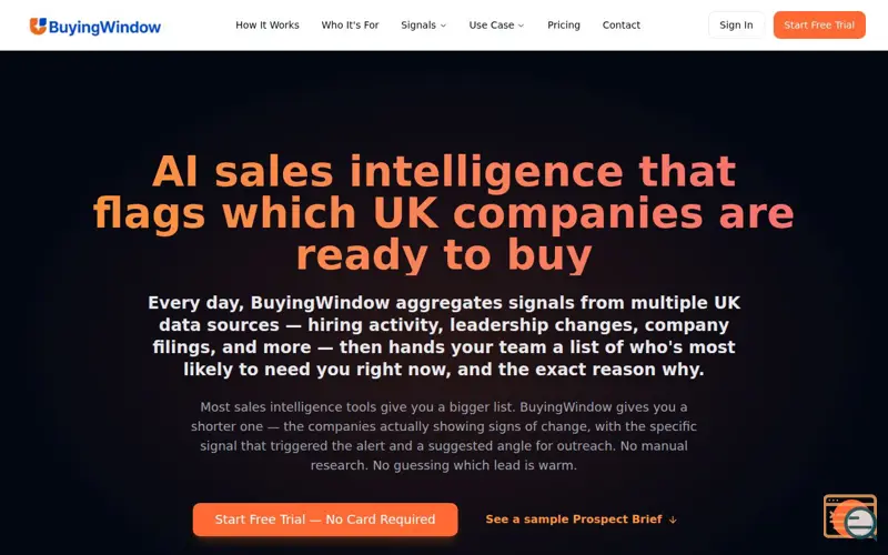 Screenshot of BuyingWindow