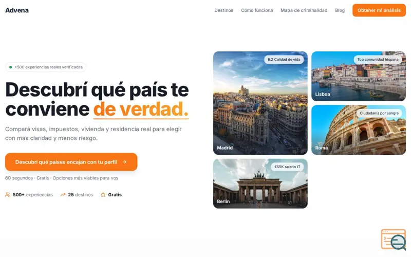 Screenshot of Advena
