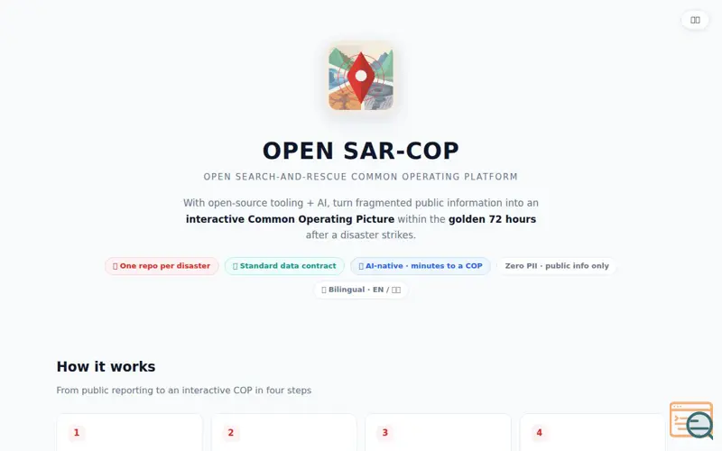 Screenshot of Open SAR-COP