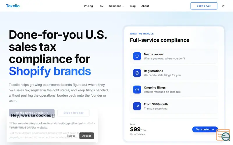 Screenshot of Taxolio