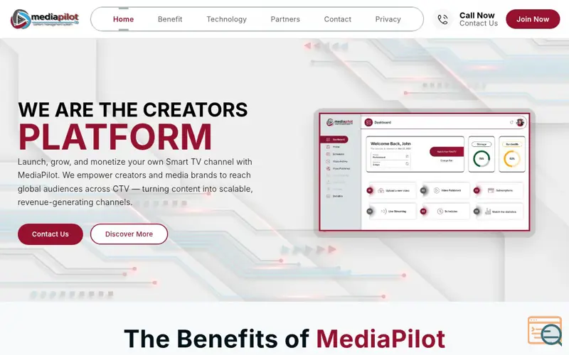 Screenshot of MediaPilot