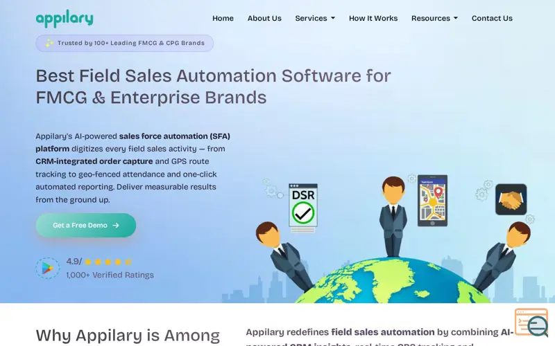 Screenshot of Field force automation Software 