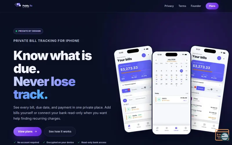 Screenshot of Paidly.To