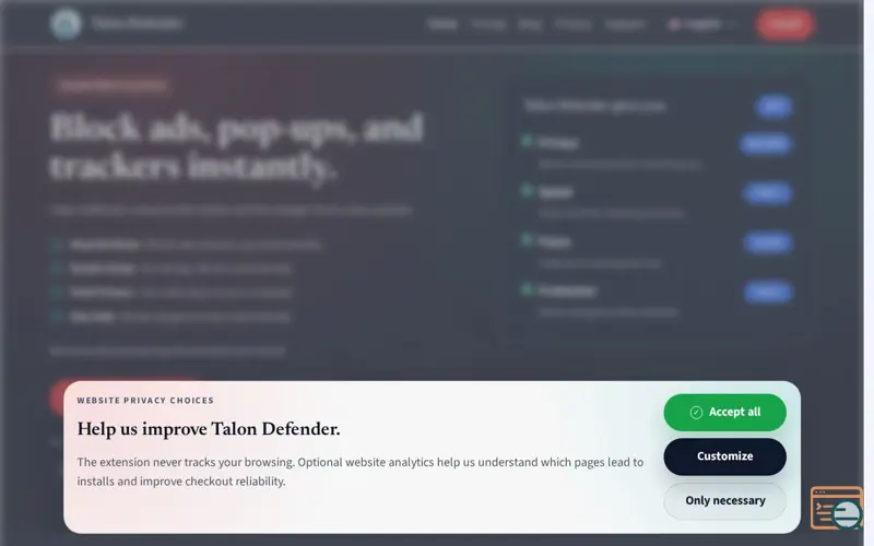Screenshot of Talon Defender