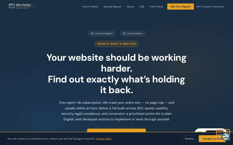 Screenshot of Wise Ranker