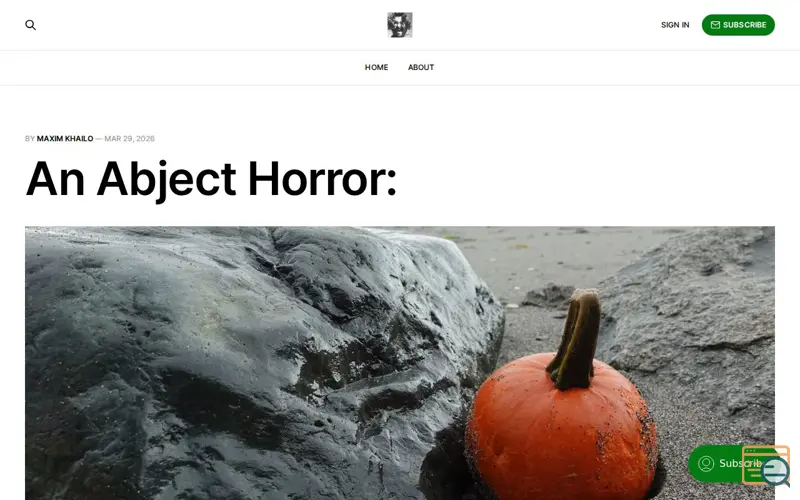 Screenshot of Blog