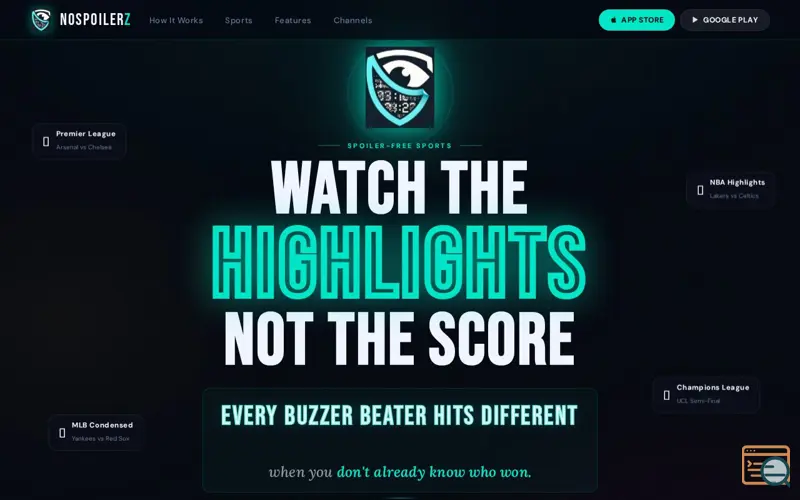 Screenshot of NoSpoilerZ - Spoiler-Free Highlights