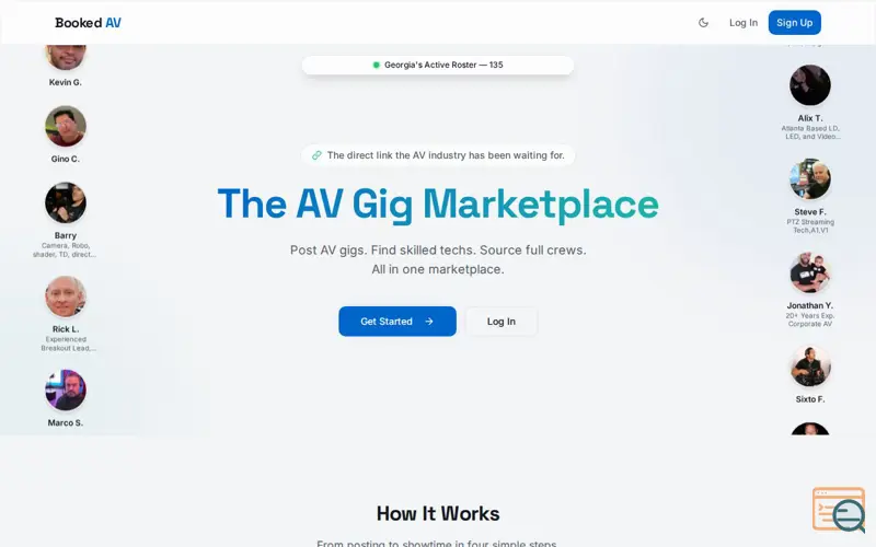 Screenshot of Booked AV