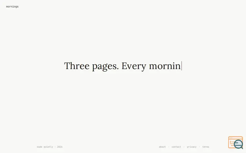 Screenshot of Mornings