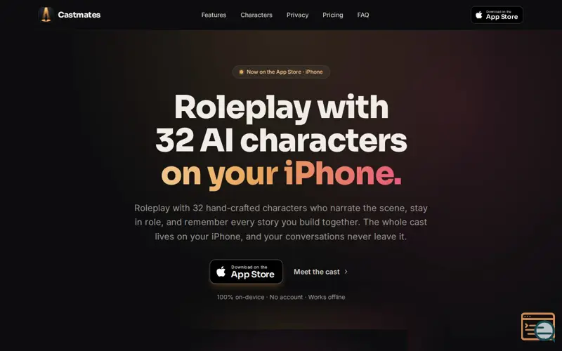 Screenshot of Castmates: Offline AI Roleplay