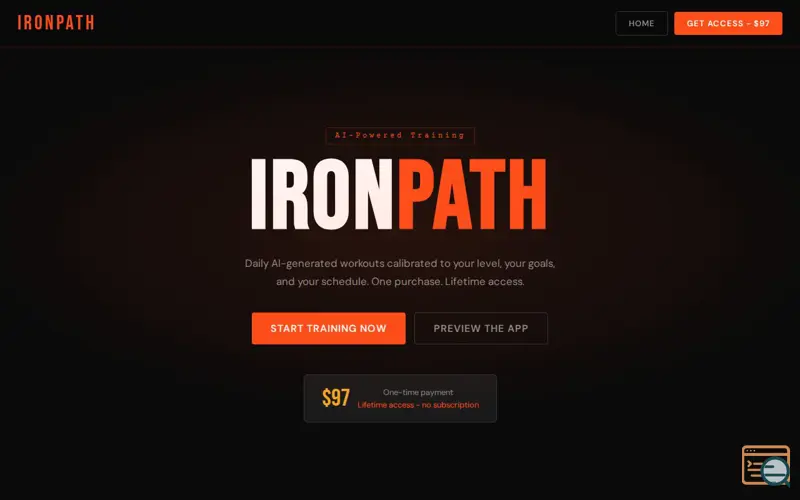 Screenshot of IronPath