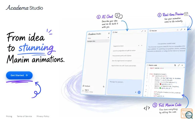 Screenshot of Studio